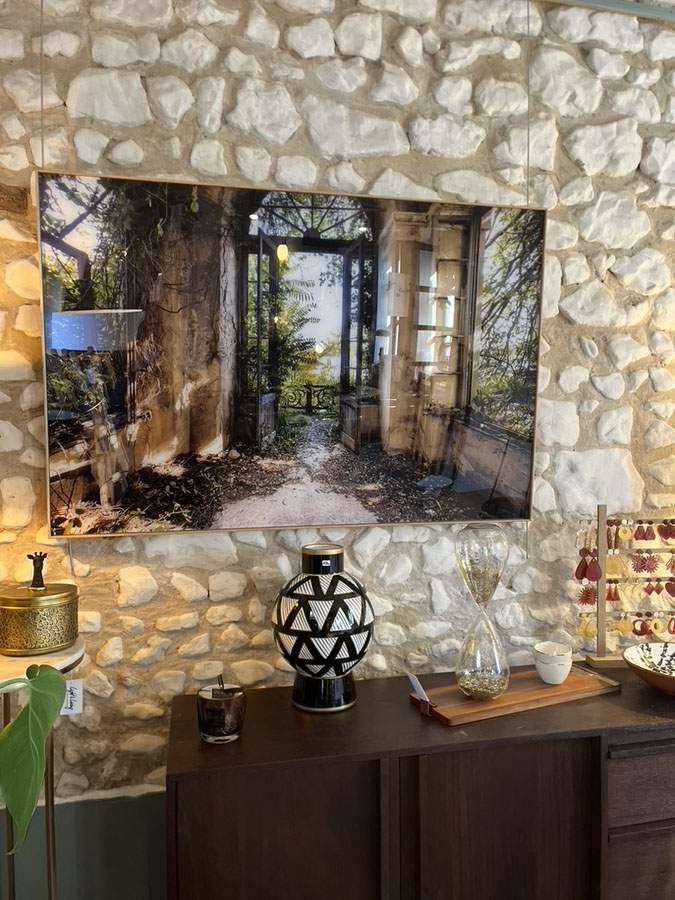 Vase noir et doré Le Touquet-Paris-Plage